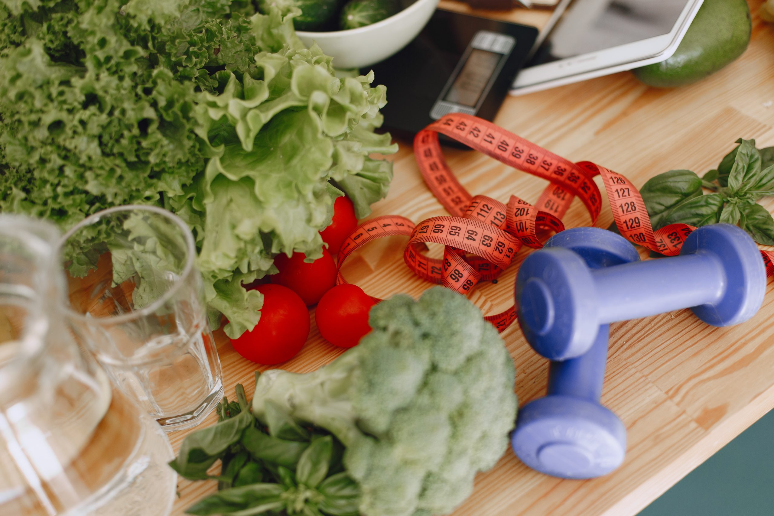 Different fresh vegetables on the table